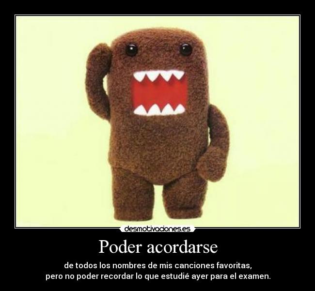 Poder acordarse -