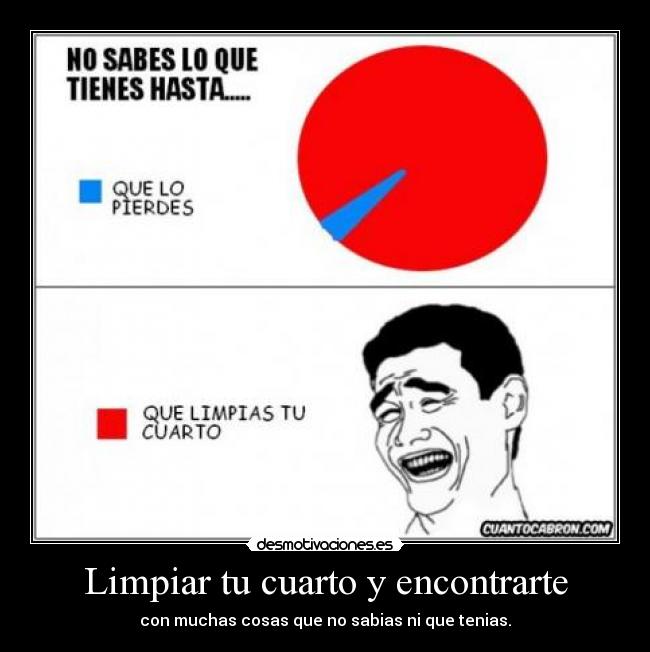 carteles limpiar nuestro cuarto desmotivaciones