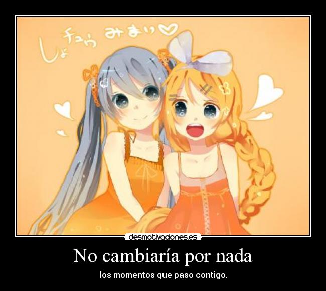 carteles anime vocaloid miku hatsune rin kagamine perlithakawai desmotivaciones