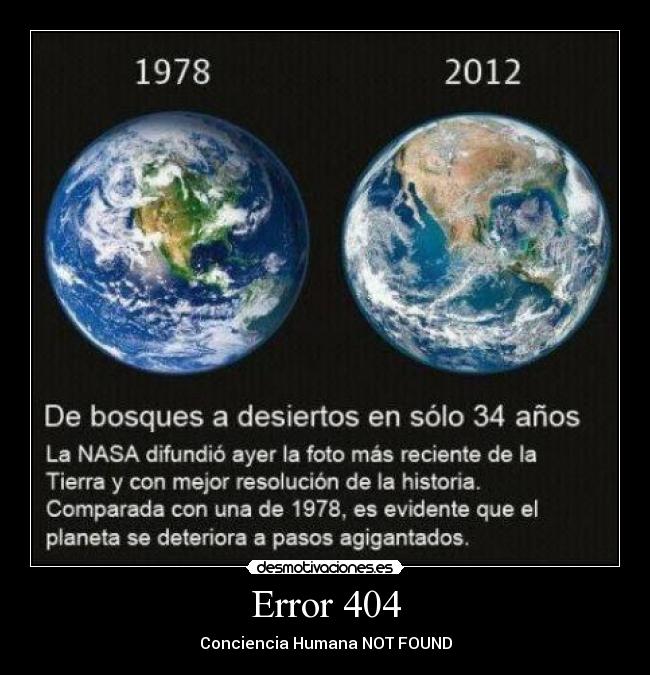 Error 404 - Conciencia Humana NOT FOUND
