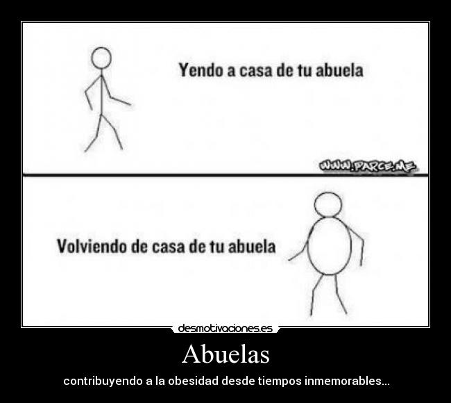 Abuelas - contribuyendo a la obesidad desde tiempos inmemorables...