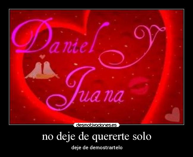 no deje de quererte solo -