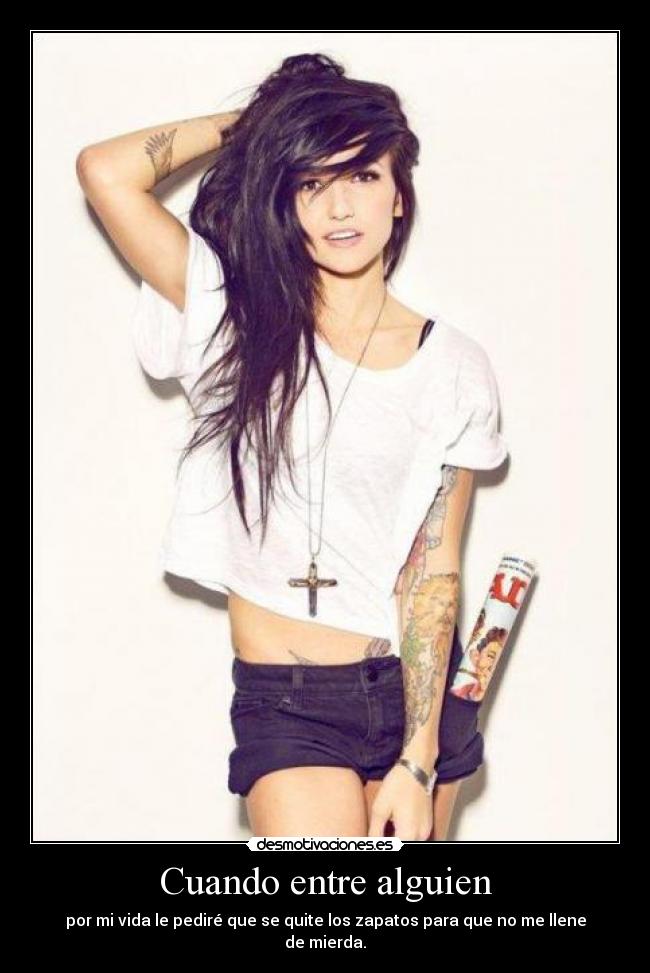 Cuando entre alguien -