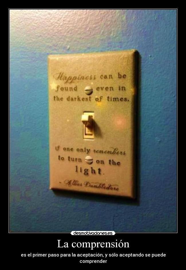 La comprensión -