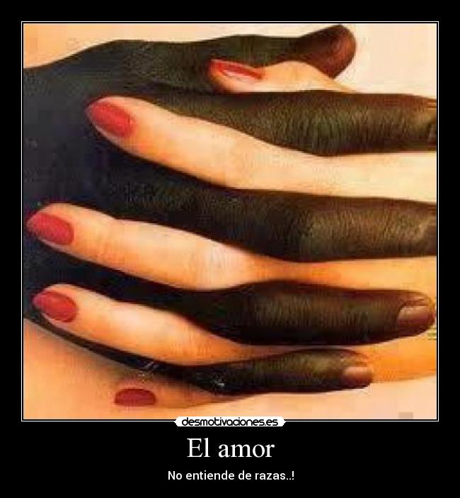 El amor - No entiende de razas..!