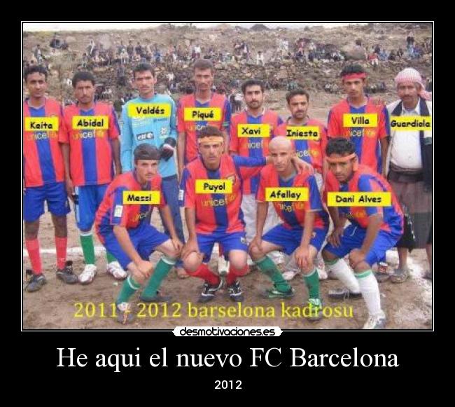 He aqui el nuevo FC Barcelona - 2012