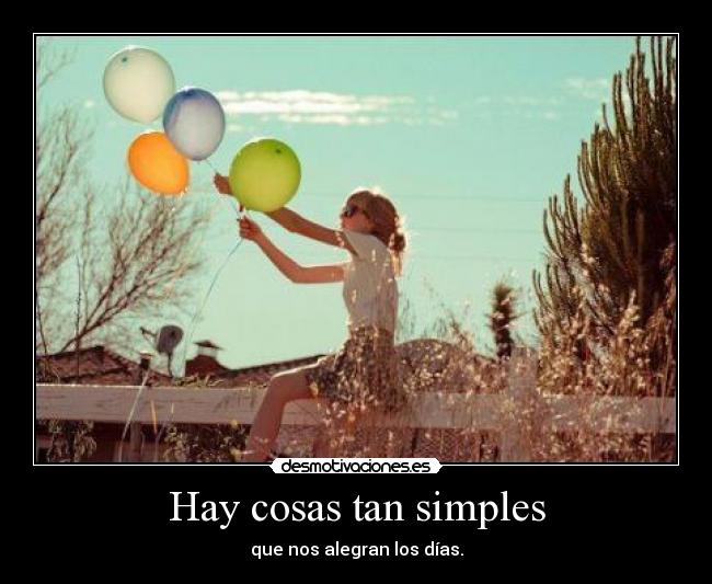 Hay cosas tan simples - 