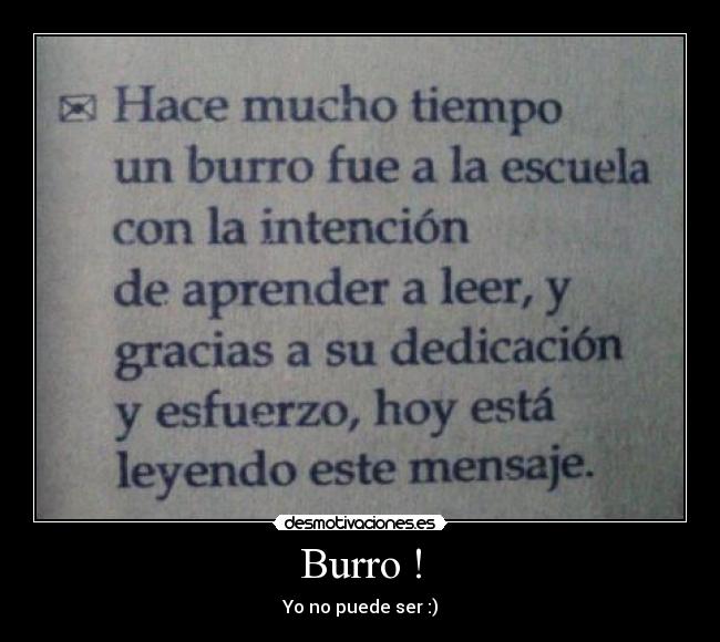 Burro ! -