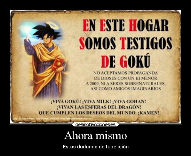 carteles gokx religion desmotivaciones