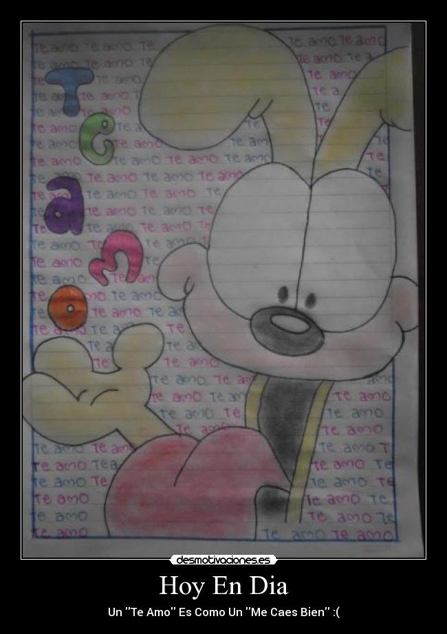 Hoy En Dia - Un Te Amo Es Como Un Me Caes Bien :(