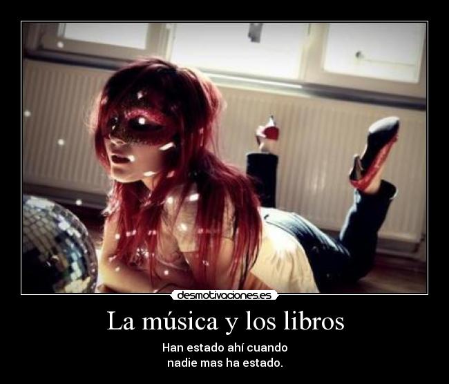 La música y los libros -