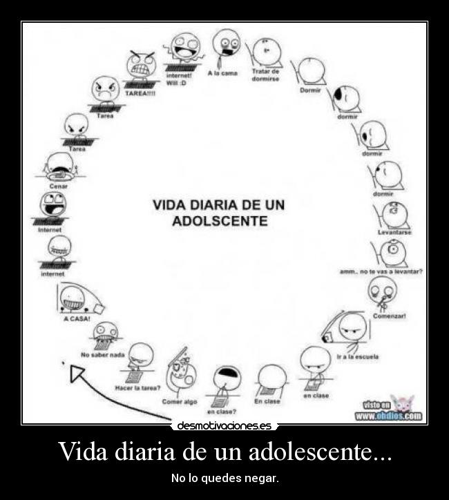 Vida diaria de un adolescente... - 