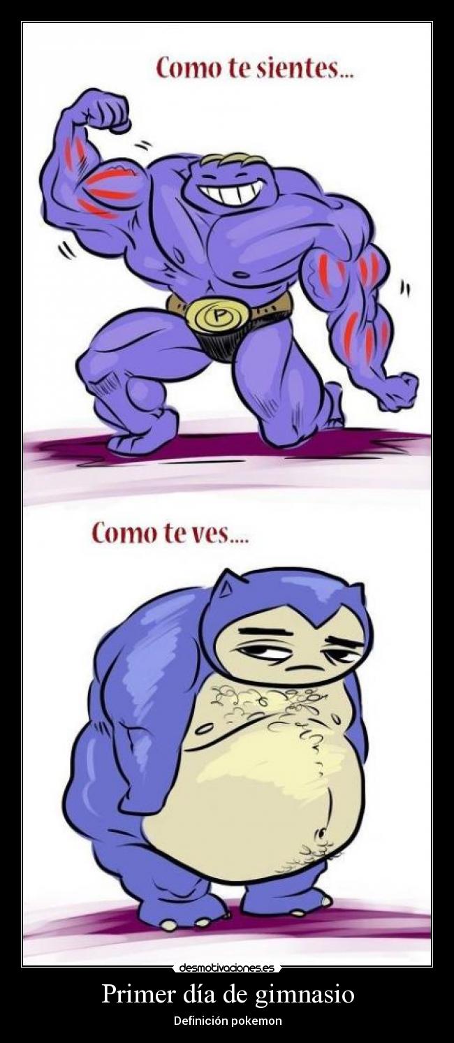 Primer día de gimnasio - Definición pokemon