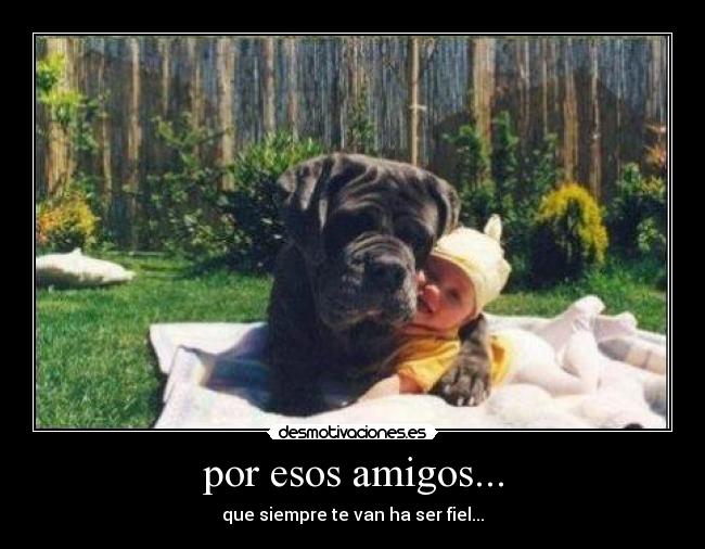 por esos amigos... - que siempre te van ha ser fiel...