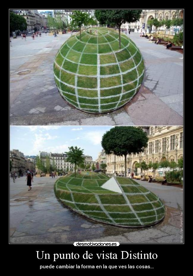Un punto de vista Distinto - puede cambiar la forma en la que ves las cosas...