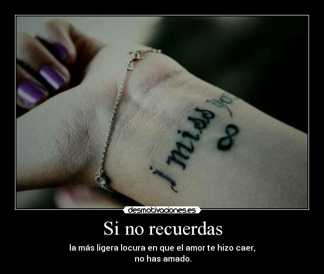 Si no recuerdas -