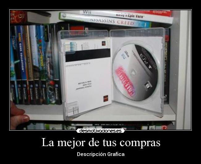 La mejor de tus compras - Descripción Grafica