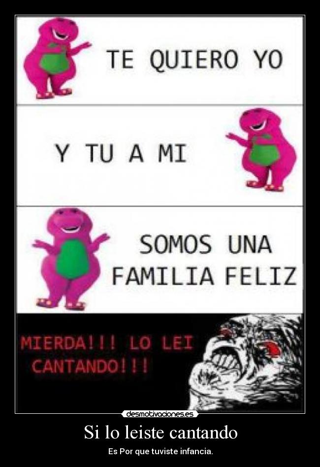 Si lo leiste cantando -