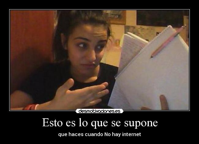 Esto es lo que se supone -