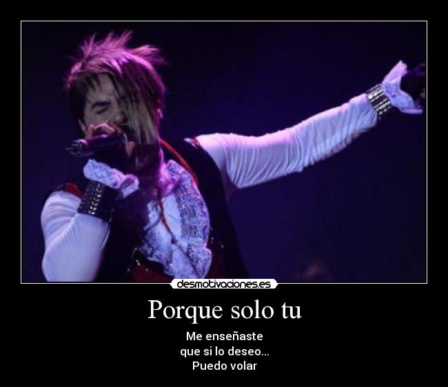 Porque solo tu -