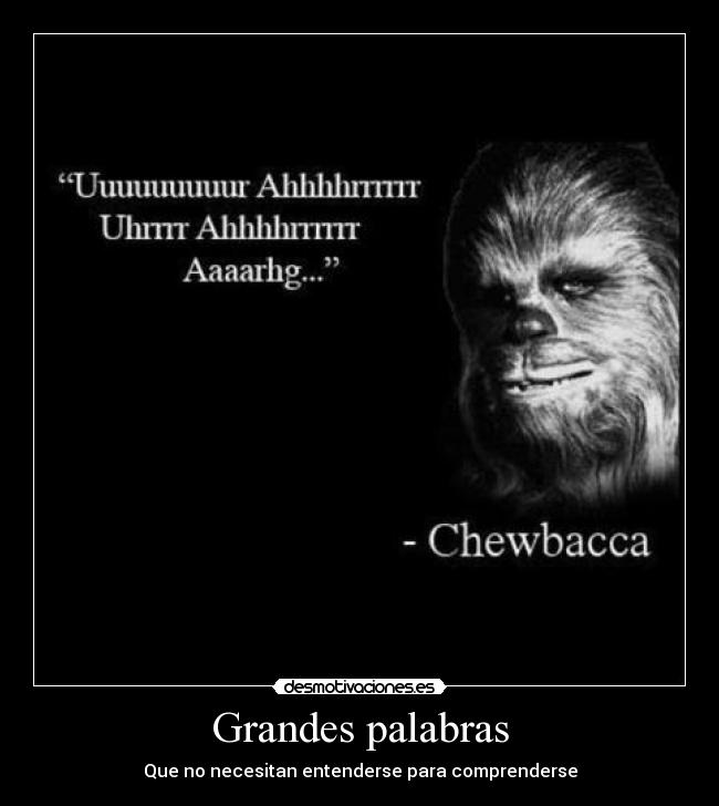Grandes palabras -