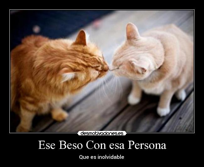 Ese Beso Con esa Persona - Que es inolvidable ♥