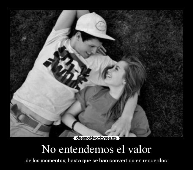 No entendemos el valor -