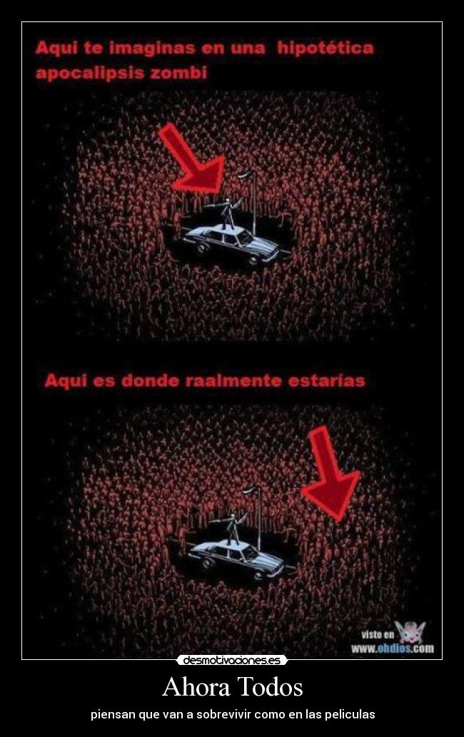 Ahora Todos - piensan que van a sobrevivir como en las peliculas