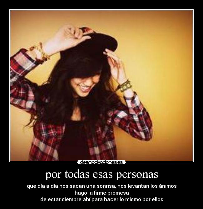 por todas esas personas - 