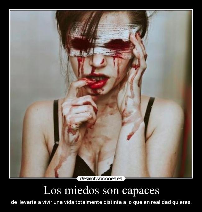 carteles miedos capaz llevar vida realidad querer sergi16lc desmotivaciones