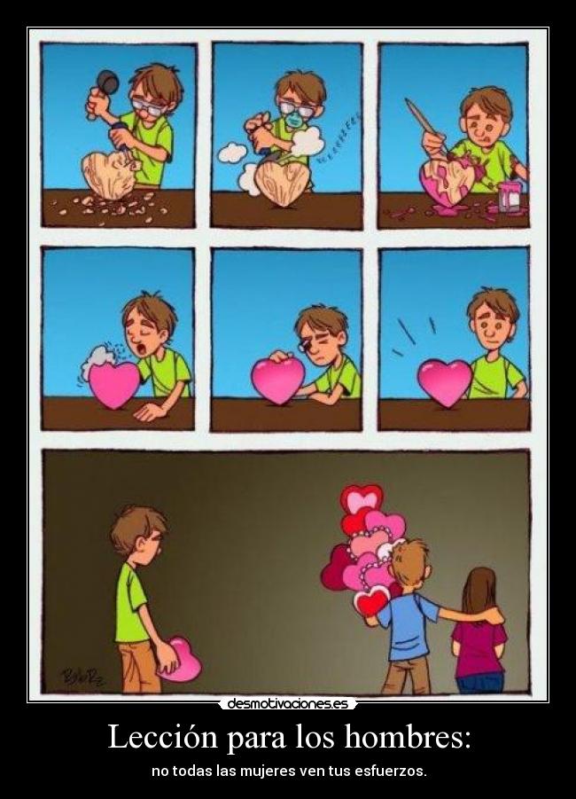 Lección para los hombres: -