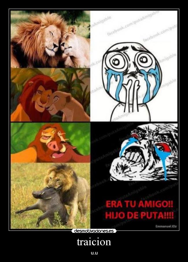 traicion - u.u