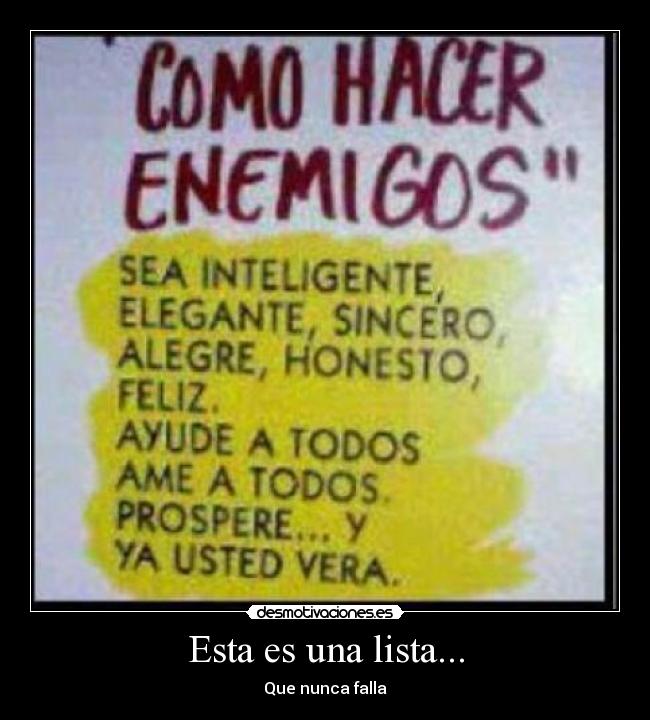 Esta es una lista... -