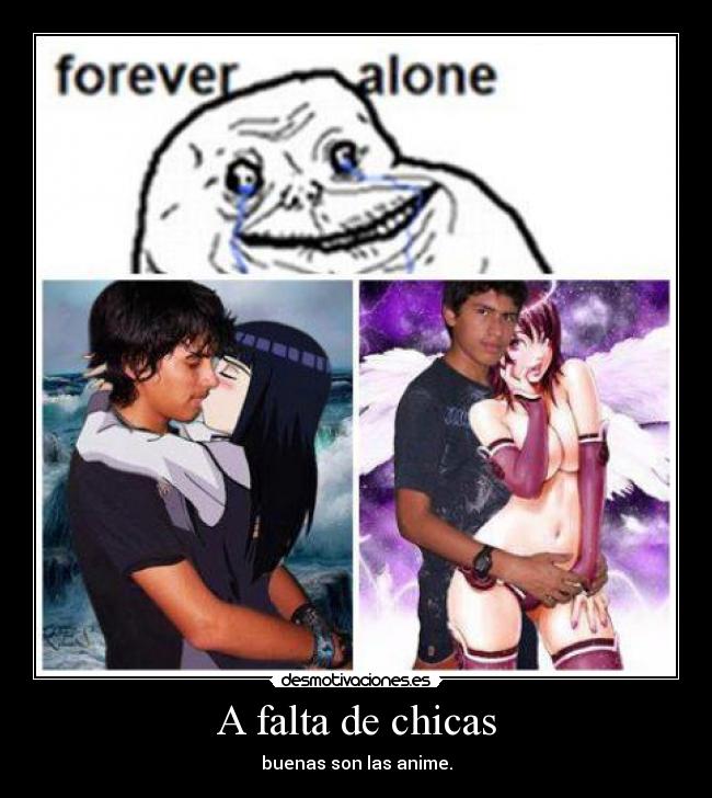 A falta de chicas - buenas son las anime.