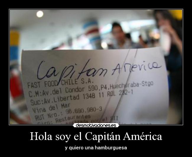 Hola soy el Capitán América -