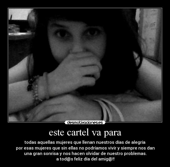 este cartel va para - 