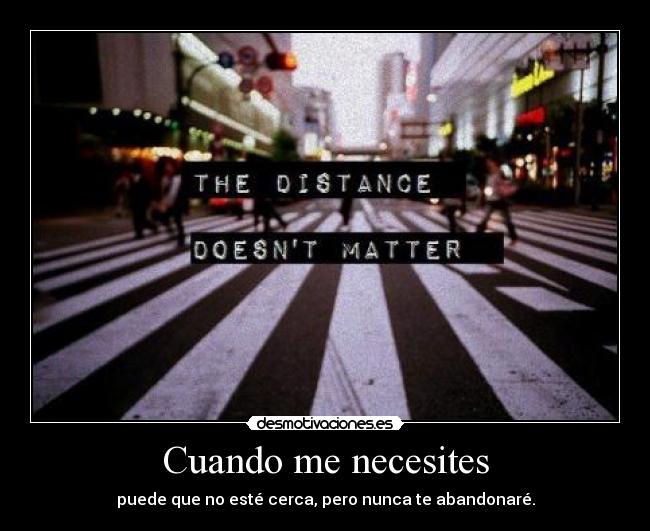 Cuando me necesites -