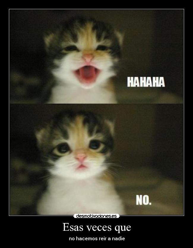 Esas veces que - no hacemos reir a nadie