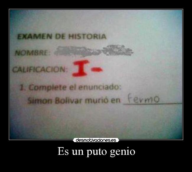 Es un puto genio -