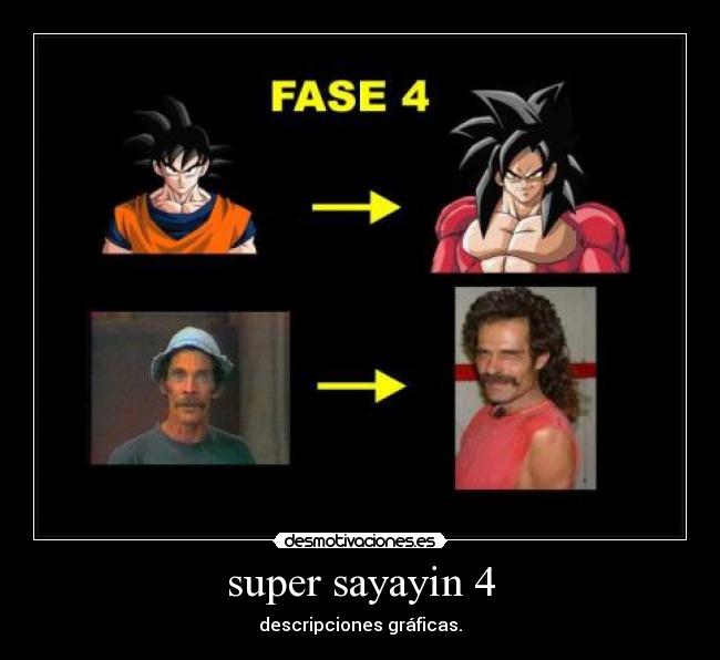 super sayayin 4 - descripciones gráficas.