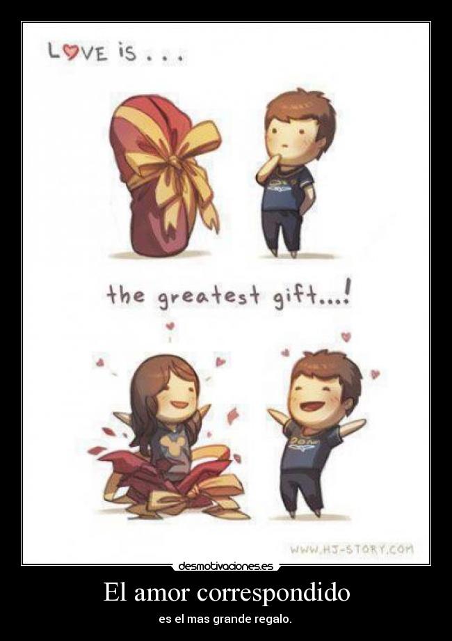 El amor correspondido -