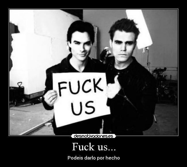 Fuck us... -
