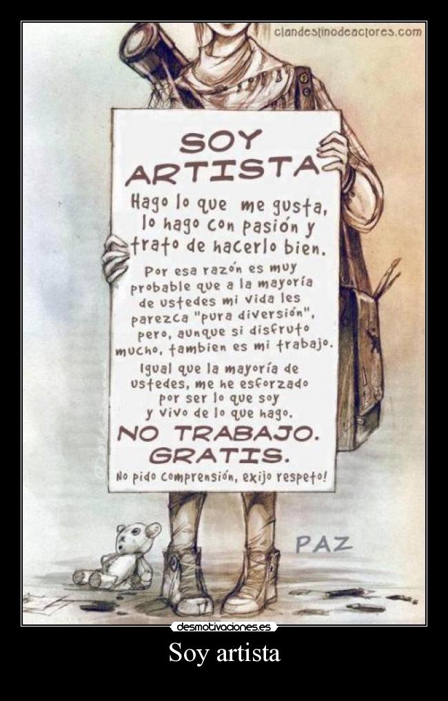 Soy artista -