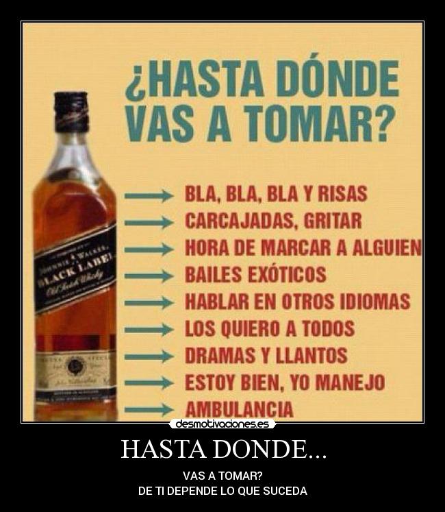 carteles beber con prudencia desmotivaciones