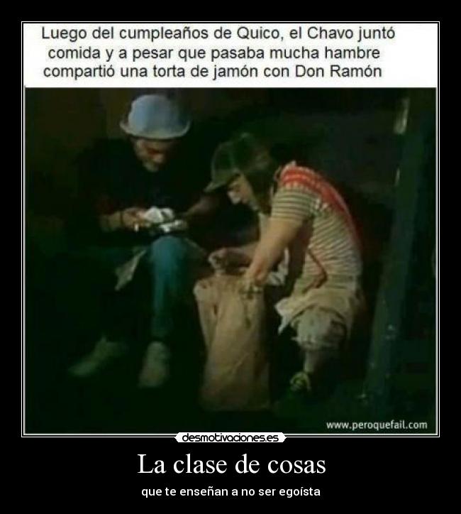 La clase de cosas - 