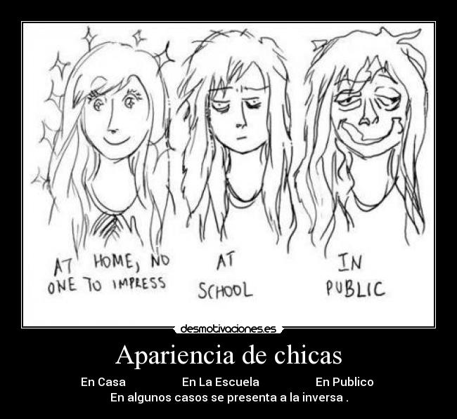 Apariencia de chicas -