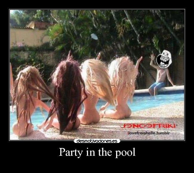 Party in the pool -