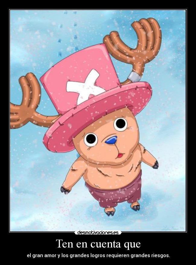 carteles one piece chopper desmotivaciones