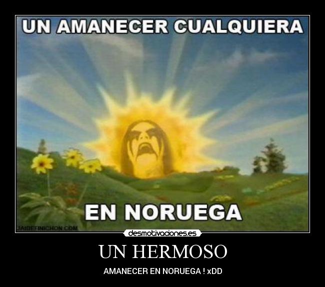 UN HERMOSO - AMANECER EN NORUEGA ! xDD