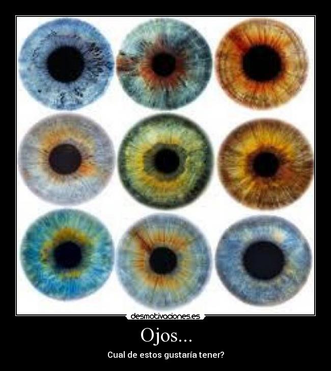 Ojos... - Cual de estos gustaría tener?